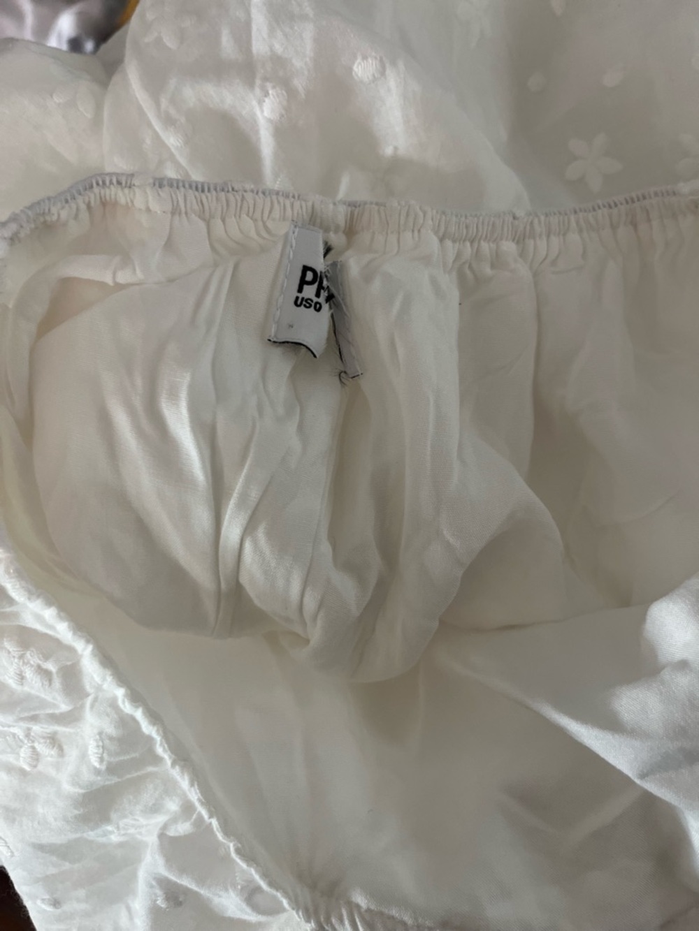 Princess Polly Klalia White Eyelet Mini Dress with Sweetheart Neck - Picture 6 of 6